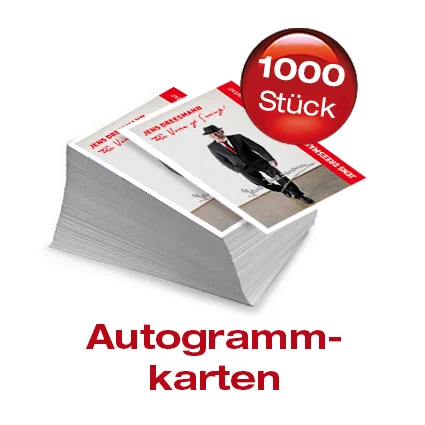 Autogrammkarten 1.000 Stück