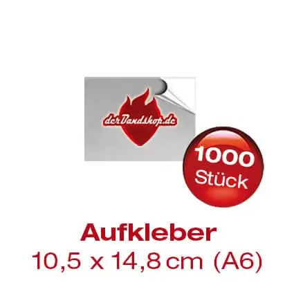 1000 Bandaufkleber DIN A6