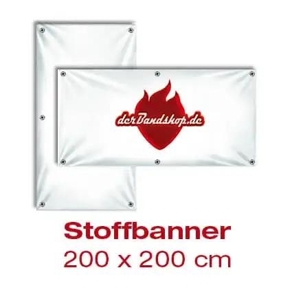Stoffbanner 200 x 200 cm