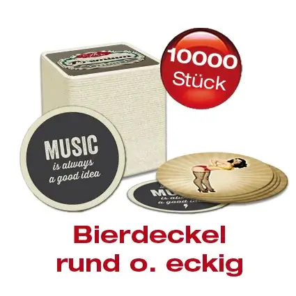 Bierdeckel 10.000 Stück