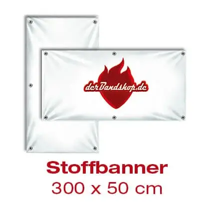 Stoffbanner 300 x 50 cm