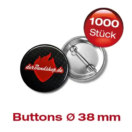 1000 Button - 38 mm Rund dein Motiv