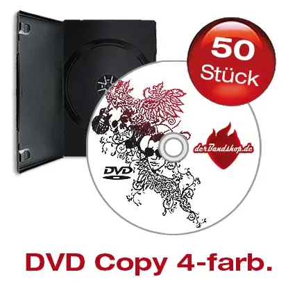 50 DVD´s mit 4 farbigem Labeldruck